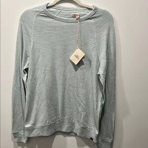 Faherty Raglan Knit Sweatshirt in Glacier Blue